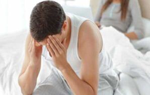 A man experiencing potency problems.
